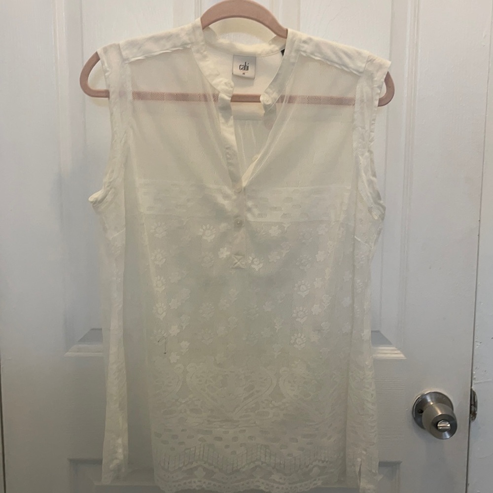 Sleeveless Lace Top by Cabi